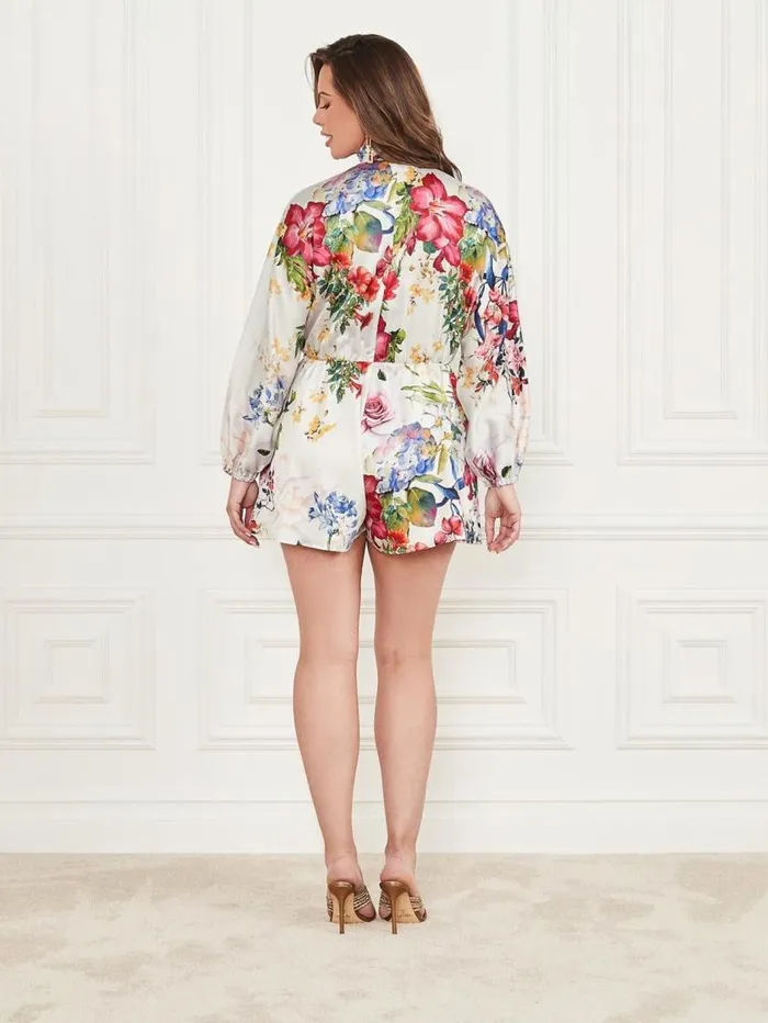 Women Vivienne Printed Romper Glorious Garden Ao Marciano Dresses Women Vivienne Printed Romper Glorious Garden Ao Marciano Dresses