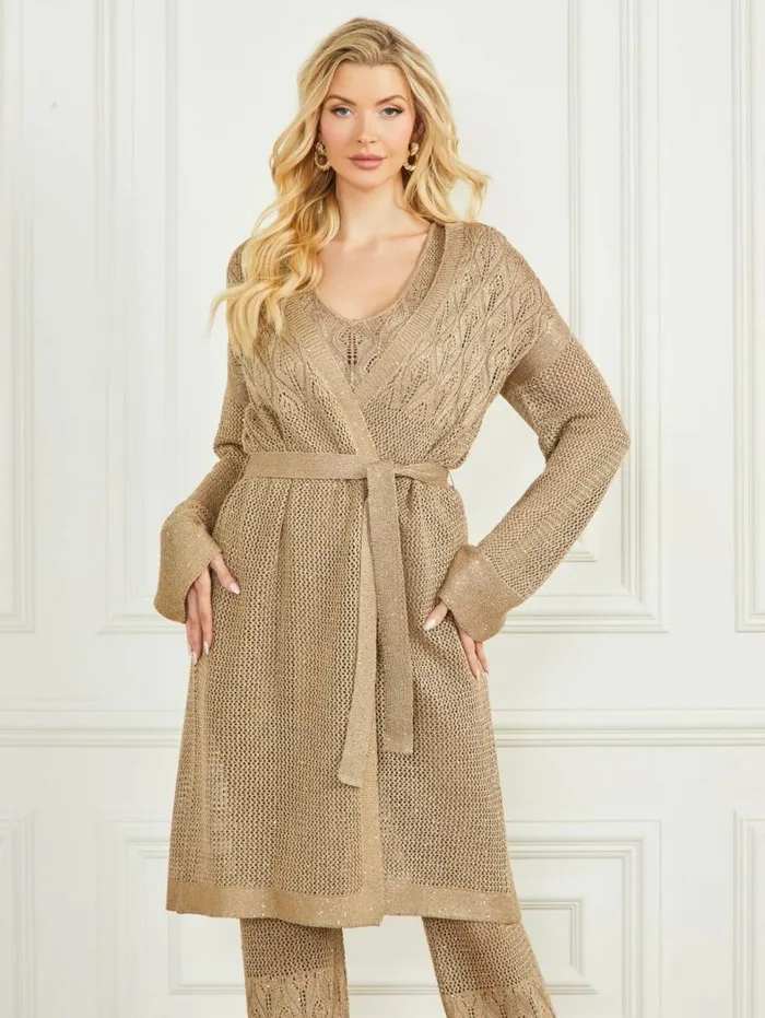 Women Whitney Long Sweater Cardigan English Cake Multi Marciano Jackets
