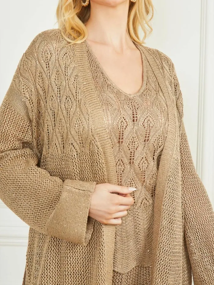 Women Whitney Long Sweater Cardigan English Cake Multi Marciano Jackets Women Whitney Long Sweater Cardigan English Cake Multi Marciano Jackets