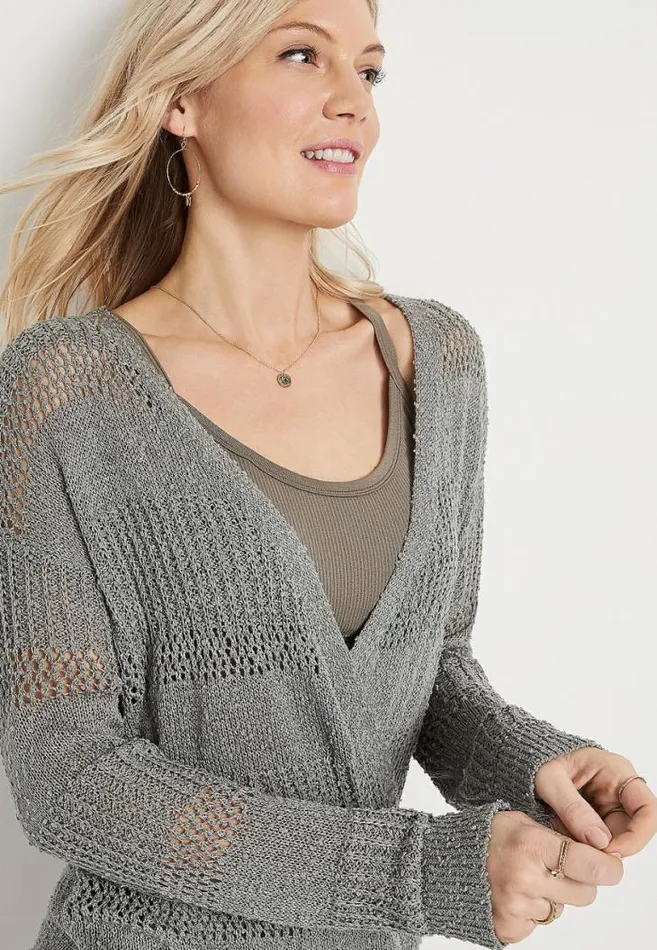 Women Wrap Front Pullover Maurices Tops