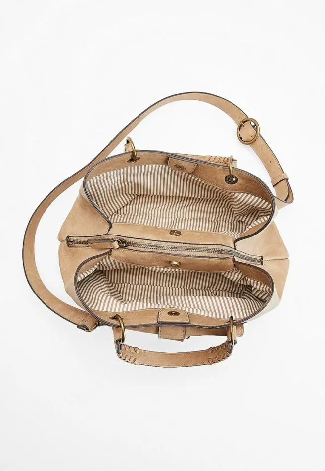 Women Wrap Ring Stitch Satchel Crossbody Bag Maurices Bags