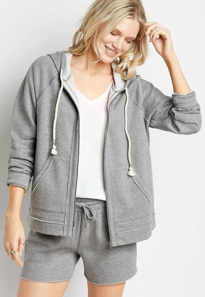 Women Zip Up Hoodie Maurices Tops