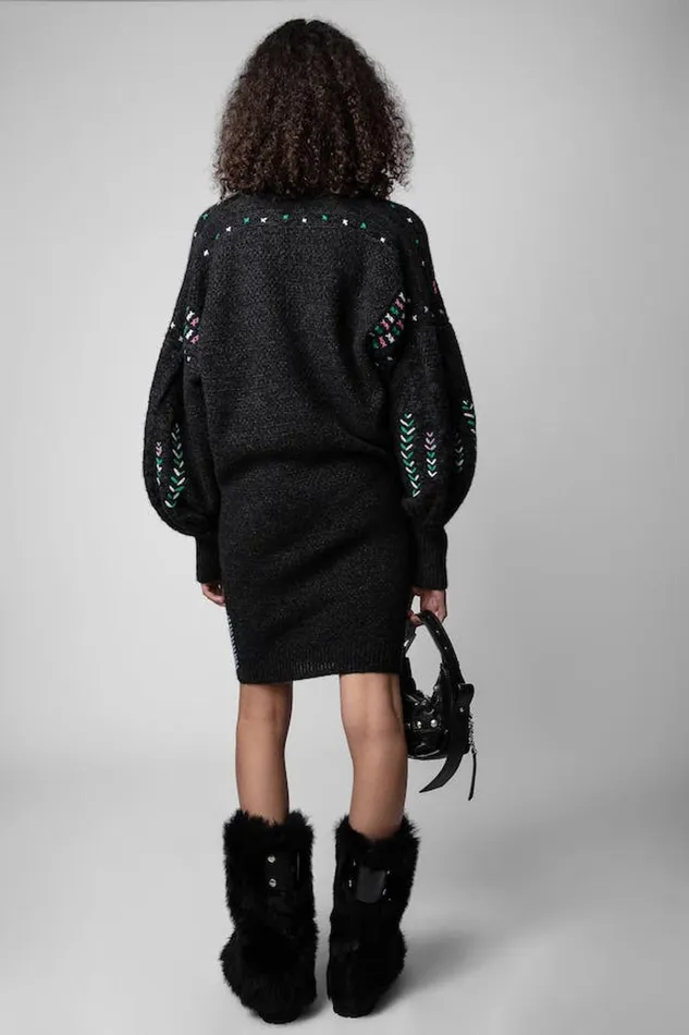 Zadig and Voltaire Dresses ALABAMA WEWS DARK GREY 8211 Women Zadig and Voltaire Dresses ALABAMA WEWS DARK GREY 8211 Women