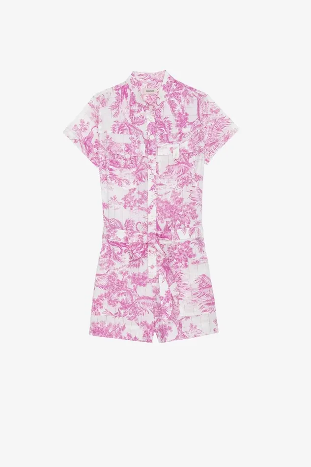 Zadig and Voltaire Dresses COOKIS TOILE PINK 8211 Women Zadig and Voltaire Dresses COOKIS TOILE PINK 8211 Women