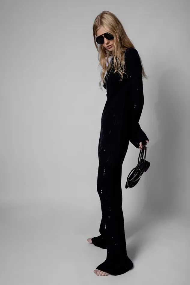 Zadig and Voltaire Dresses JENNA LUREX DRESS ENCRE 8211 Women Zadig and Voltaire Dresses JENNA LUREX DRESS ENCRE 8211 Women