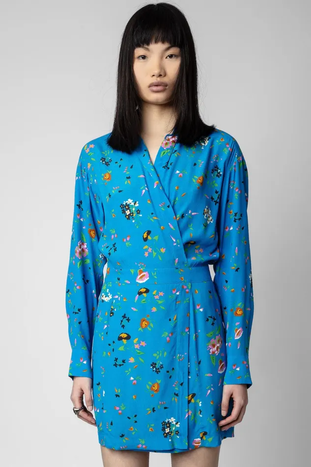 Zadig and Voltaire Dresses RAVY DRESS AZUR 8211 Women Zadig and Voltaire Dresses RAVY DRESS AZUR 8211 Women