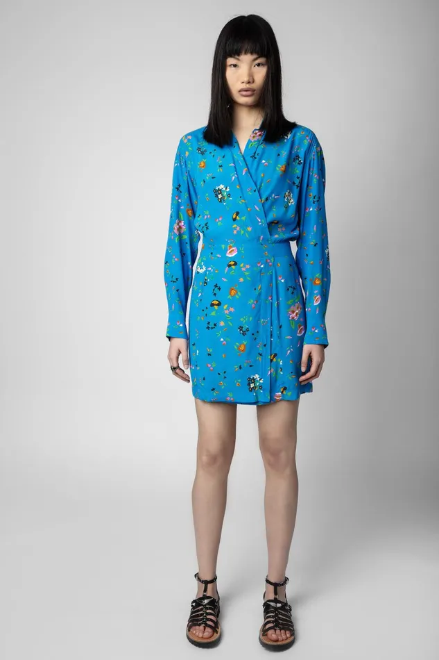Zadig and Voltaire Dresses RAVY DRESS AZUR 8211 Women Zadig and Voltaire Dresses RAVY DRESS AZUR 8211 Women