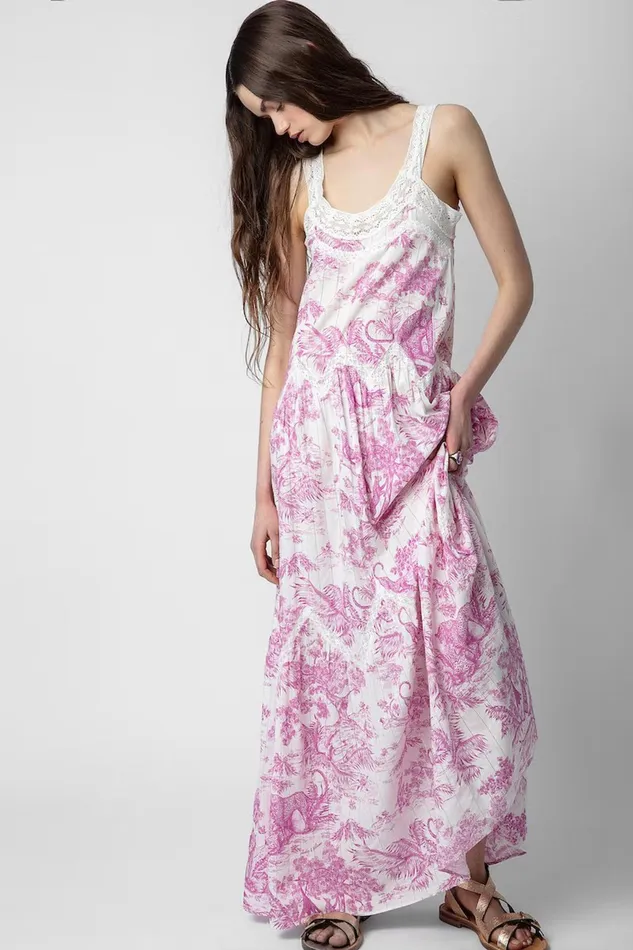 Zadig and Voltaire Dresses RECLOUD DRESS PINK 8211 Women Zadig and Voltaire Dresses RECLOUD DRESS PINK 8211 Women