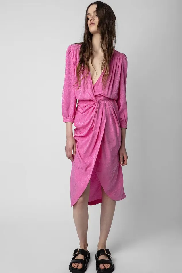 Zadig and Voltaire Dresses RENEW LEO DRESS PINK 8211 Women