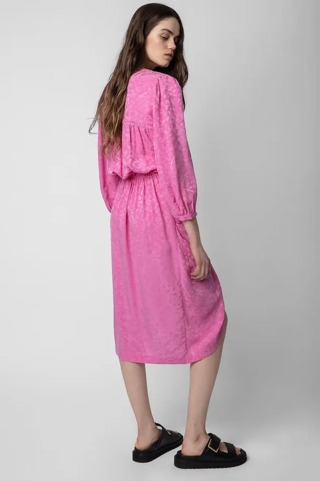 Zadig and Voltaire Dresses RENEW LEO DRESS PINK 8211 Women Zadig and Voltaire Dresses RENEW LEO DRESS PINK 8211 Women