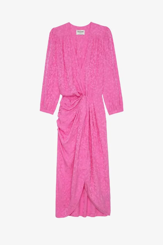 Zadig and Voltaire Dresses RENEW LEO DRESS PINK 8211 Women Zadig and Voltaire Dresses RENEW LEO DRESS PINK 8211 Women