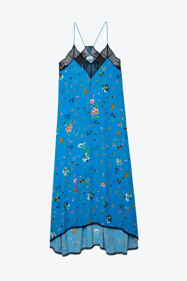 Zadig and Voltaire Dresses RISTY CREPE UMA AZUR 8211 Women Zadig and Voltaire Dresses RISTY CREPE UMA AZUR 8211 Women