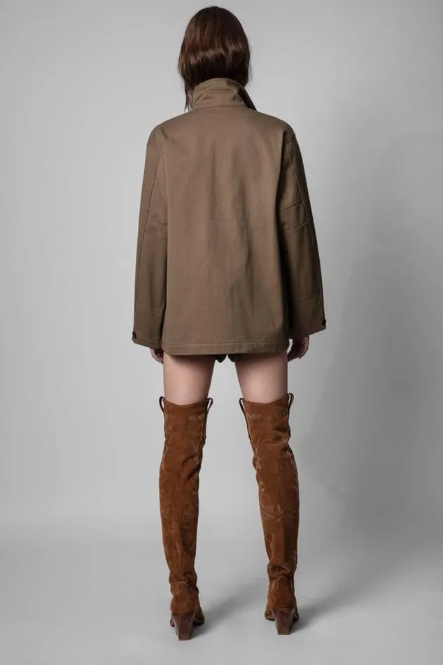 Zadig and Voltaire Jackets KANSAS BROD JKT BROWN 8211 Women Zadig and Voltaire Jackets KANSAS BROD JKT BROWN 8211 Women