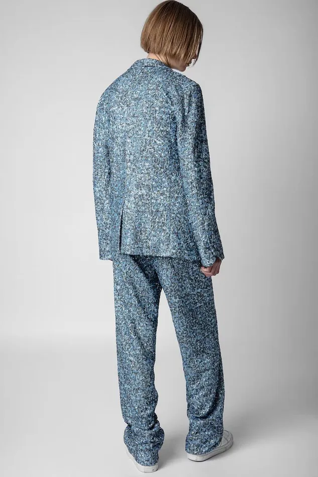 Zadig and Voltaire Jackets VANILLE SEQUINS BLUE 8211 Women Zadig and Voltaire Jackets VANILLE SEQUINS BLUE 8211 Women