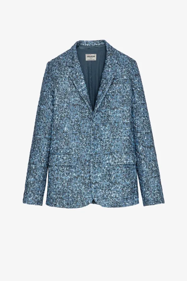 Zadig and Voltaire Jackets VANILLE SEQUINS BLUE 8211 Women Zadig and Voltaire Jackets VANILLE SEQUINS BLUE 8211 Women