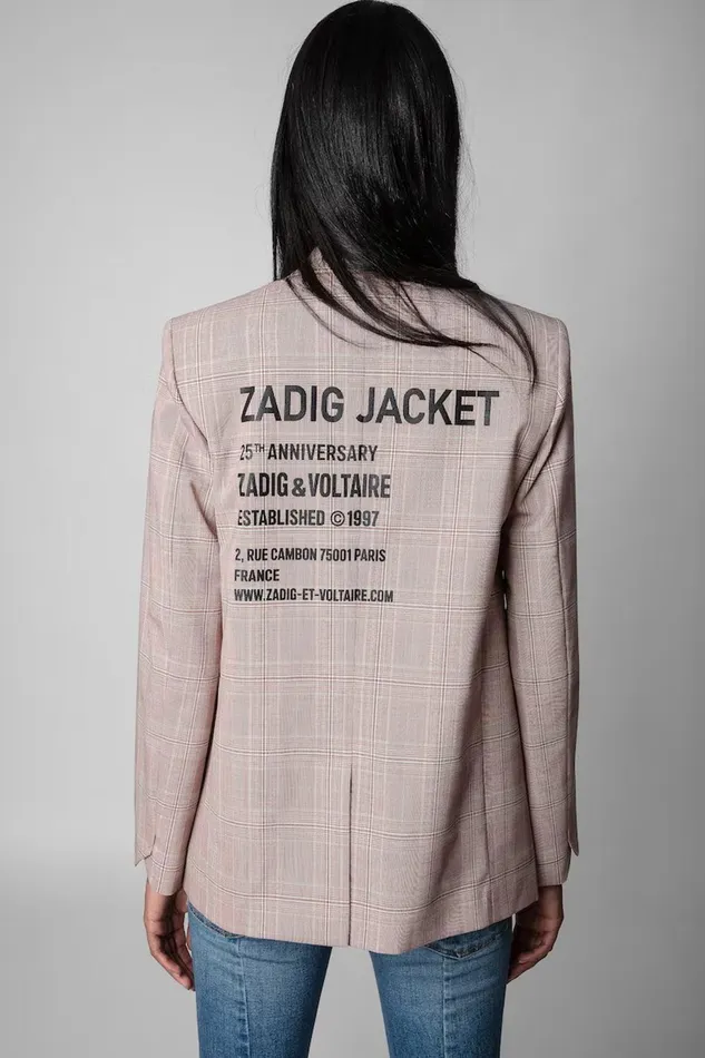 Zadig and Voltaire Jackets VANILLE ZADIG JACKET ROSE 8211 Women Zadig and Voltaire Jackets VANILLE ZADIG JACKET ROSE 8211 Women