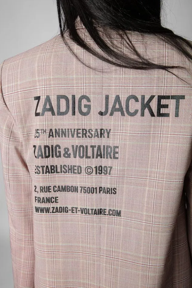Zadig and Voltaire Jackets VANILLE ZADIG JACKET ROSE 8211 Women Zadig and Voltaire Jackets VANILLE ZADIG JACKET ROSE 8211 Women
