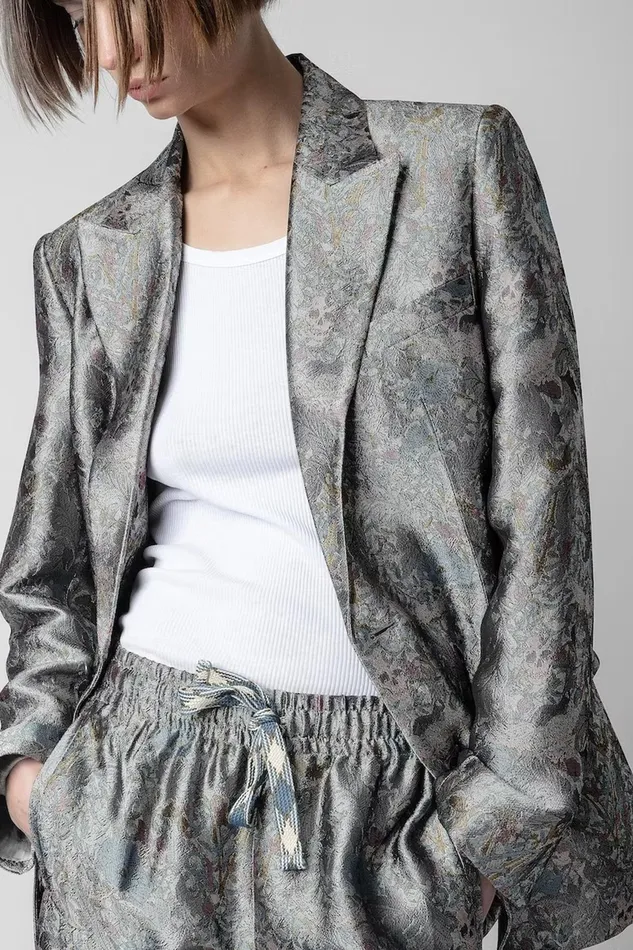 Zadig and Voltaire Jackets VEGY BRIT FLOWER KHAKI 8211 Women Zadig and Voltaire Jackets VEGY BRIT FLOWER KHAKI 8211 Women