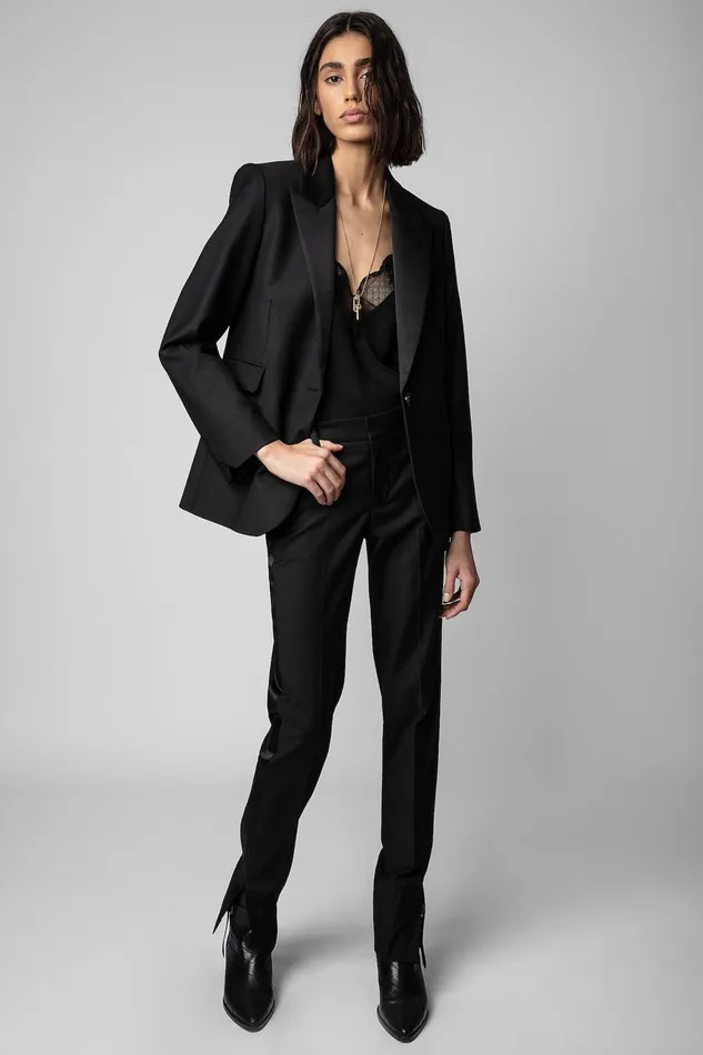 Zadig and Voltaire Jackets VENUS SMOKING BLACK 8211 Women Zadig and Voltaire Jackets VENUS SMOKING BLACK 8211 Women