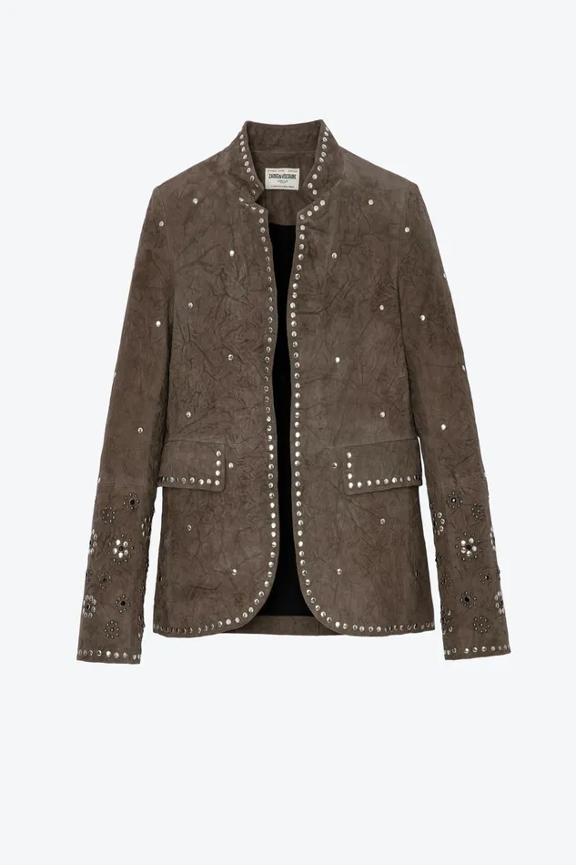 Zadig and Voltaire Jackets VERY DAIM JACKET CHESTNUT 8211 Women Zadig and Voltaire Jackets VERY DAIM JACKET CHESTNUT 8211 Women