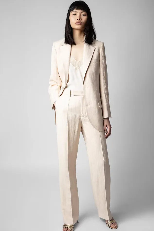 Zadig and Voltaire Jackets VIOLET BLAZER POWDER 8211 Women Zadig and Voltaire Jackets VIOLET BLAZER POWDER 8211 Women