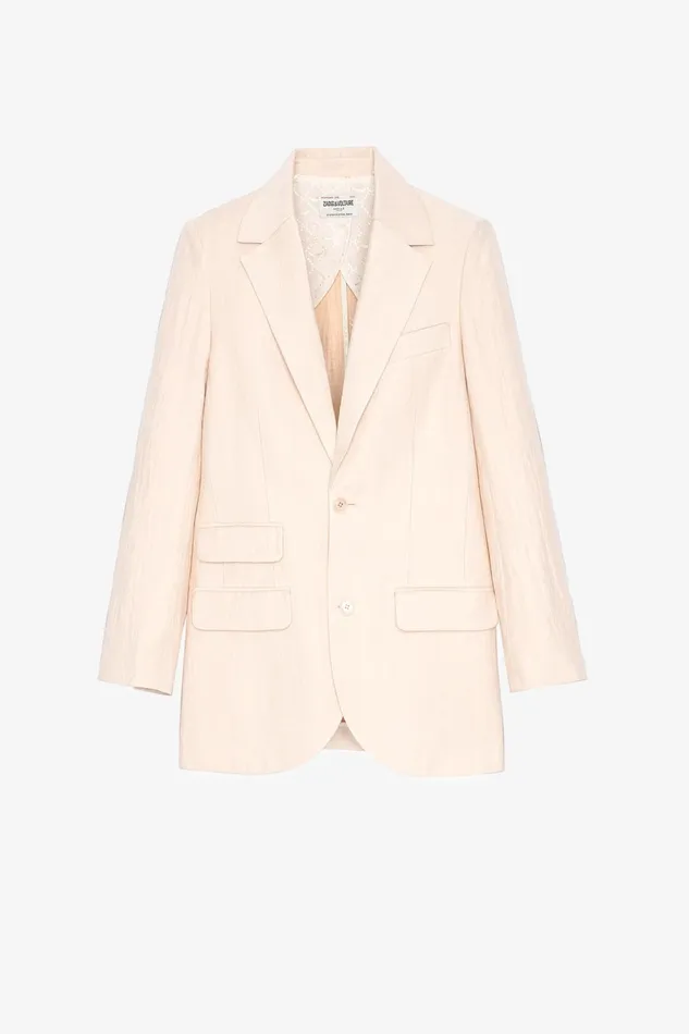 Zadig and Voltaire Jackets VIOLET BLAZER POWDER 8211 Women Zadig and Voltaire Jackets VIOLET BLAZER POWDER 8211 Women