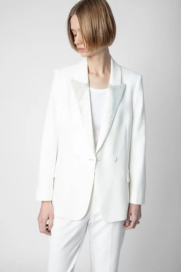 Zadig and Voltaire Jackets VISIT STRASS RAIN OFF WHITE 8211 Women