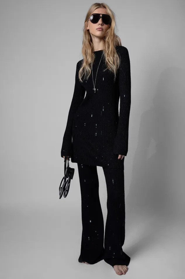 Zadig and Voltaire Pants FLARY LUREX PANTS BLACK 8211 Women Zadig and Voltaire Pants FLARY LUREX PANTS BLACK 8211 Women