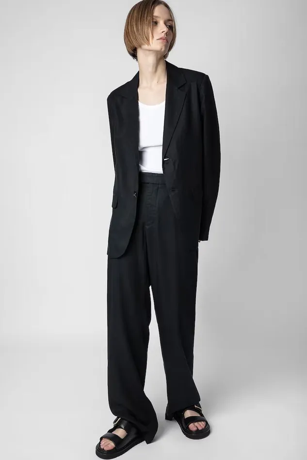 Zadig and Voltaire Pants PETER LYOCELL BLACK 8211 Women Zadig and Voltaire Pants PETER LYOCELL BLACK 8211 Women