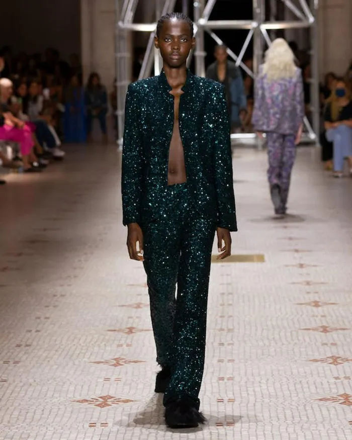 Zadig and Voltaire Pants PISTOL SEQUIN PEACOCK 8211 Women Zadig and Voltaire Pants PISTOL SEQUIN PEACOCK 8211 Women