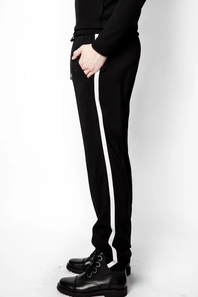 Zadig and Voltaire Pants POMY SIDE BAND PANTS BLACK 8211 Women Zadig and Voltaire Pants POMY SIDE BAND PANTS BLACK 8211 Women