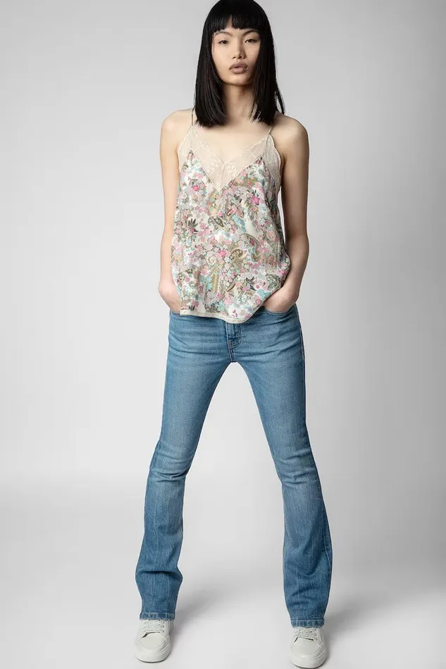 Zadig and Voltaire Shirts and Tops CHRISTY YOKO CREAM PRINT 8211 Women