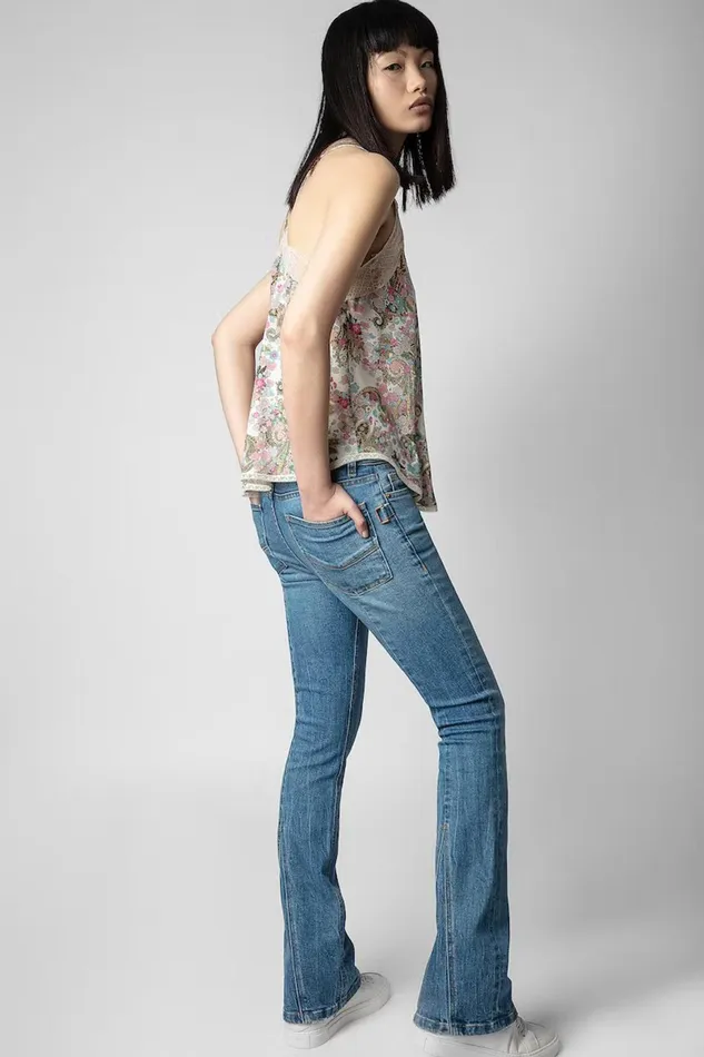 Zadig and Voltaire Shirts and Tops CHRISTY YOKO CREAM PRINT 8211 Women Zadig and Voltaire Shirts and Tops CHRISTY YOKO CREAM PRINT 8211 Women