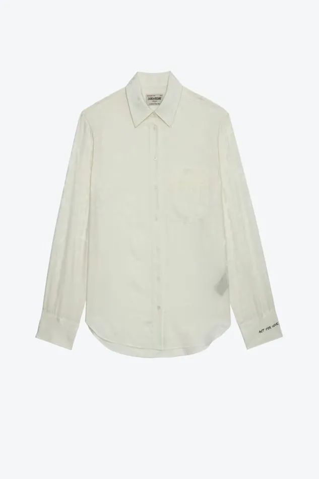 Zadig and Voltaire Shirts and Tops MORNING JAC SHIRT OFF WHITE 8211 Women Zadig and Voltaire Shirts and Tops MORNING JAC SHIRT OFF WHITE 8211 Women