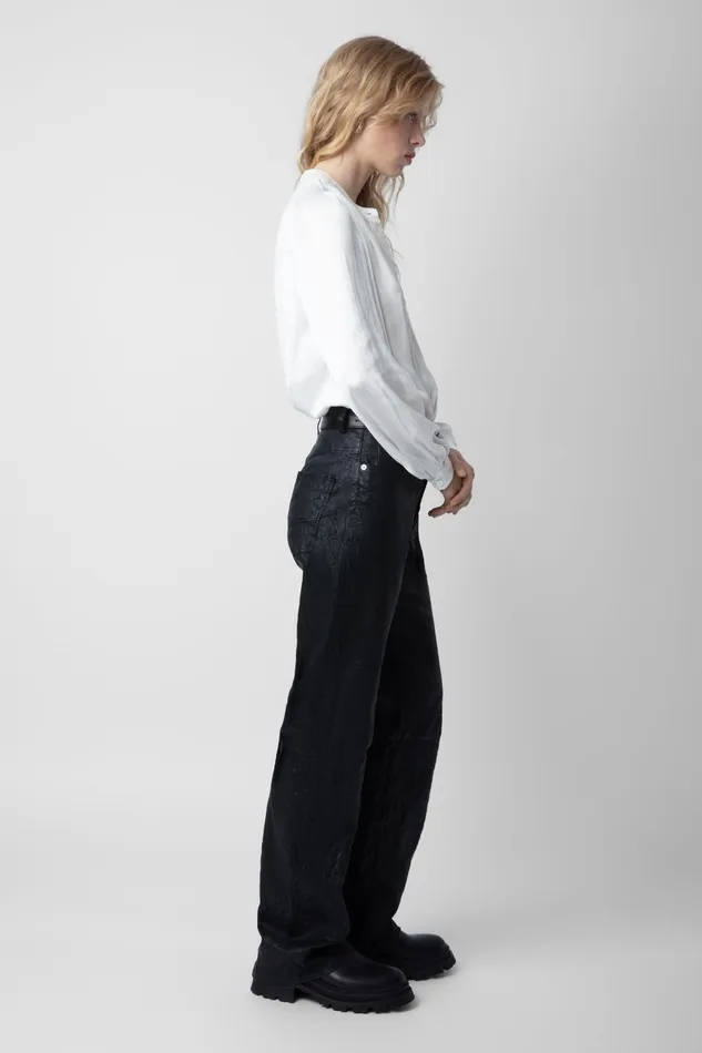 Zadig and Voltaire Shirts and Tops TCHIN SATIN OFF WHITE 8211 Women Zadig and Voltaire Shirts and Tops TCHIN SATIN OFF WHITE 8211 Women
