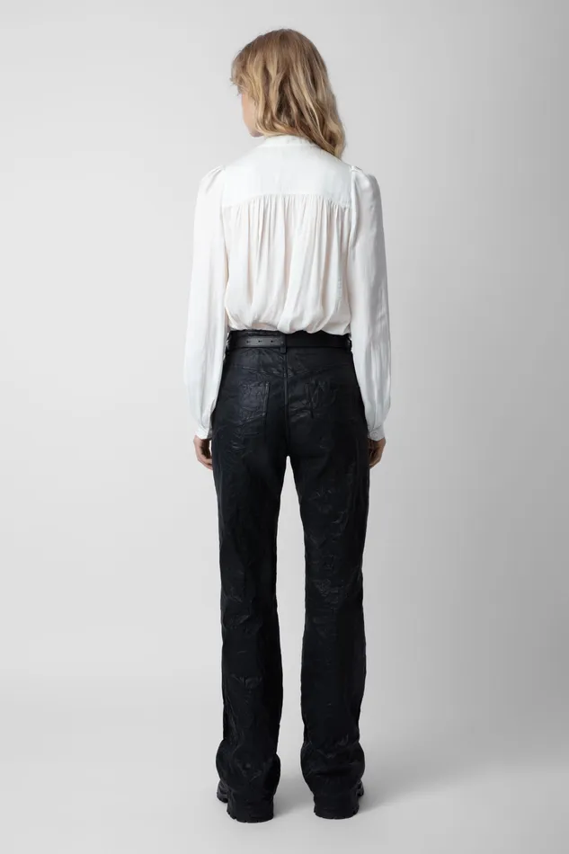 Zadig and Voltaire Shirts and Tops TCHIN SATIN OFF WHITE 8211 Women Zadig and Voltaire Shirts and Tops TCHIN SATIN OFF WHITE 8211 Women