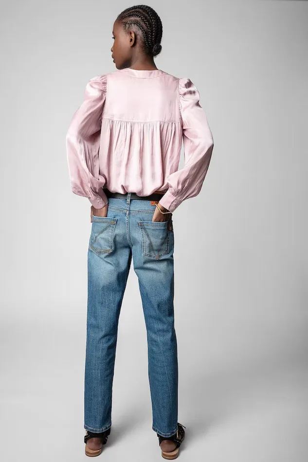 Zadig and Voltaire Shirts and Tops TELIA SATIN ROSE 8211 Women Zadig and Voltaire Shirts and Tops TELIA SATIN ROSE 8211 Women