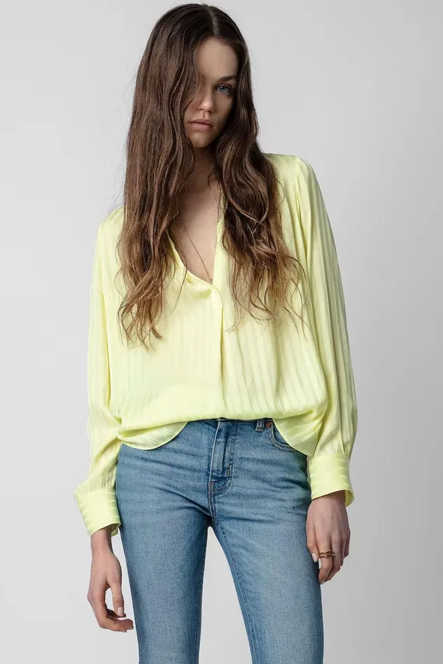Zadig and Voltaire Shirts and Tops TINK SATIN RAYE LIGHT 8211 Women