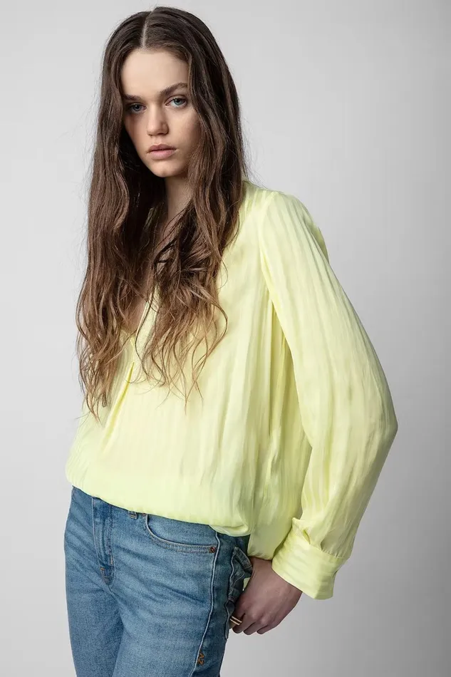 Zadig and Voltaire Shirts and Tops TINK SATIN RAYE LIGHT 8211 Women Zadig and Voltaire Shirts and Tops TINK SATIN RAYE LIGHT 8211 Women
