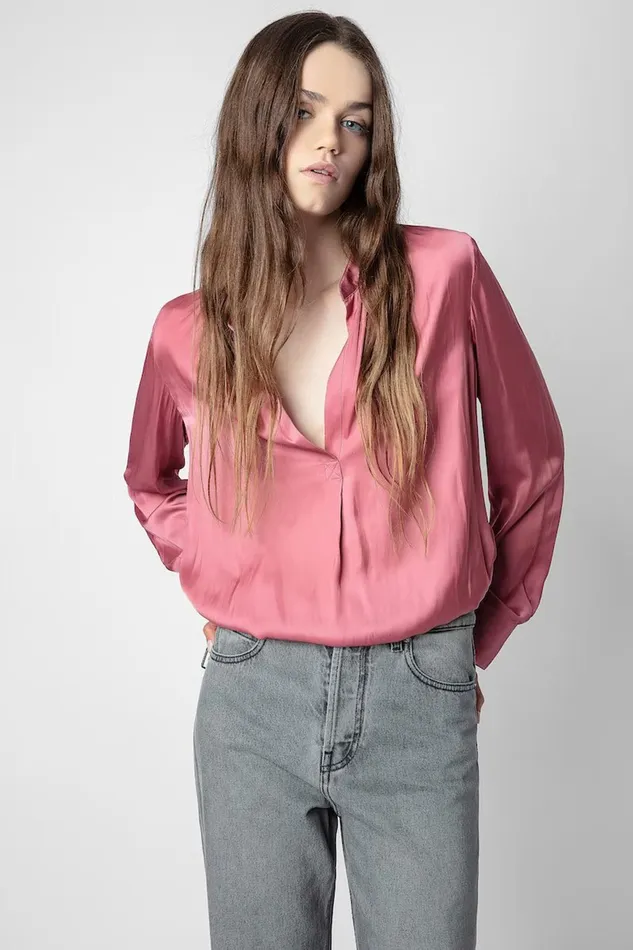 Zadig and Voltaire Shirts and Tops TINK VIEUX ROSE 8211 Women
