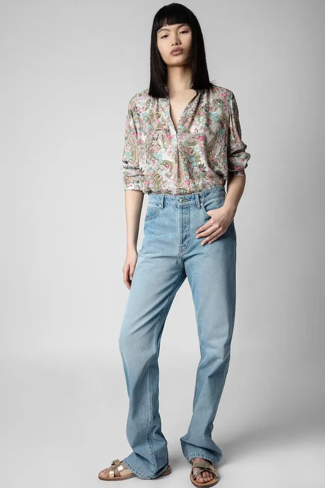 Zadig and Voltaire Shirts and Tops TINK YOKO CREAM PRINT 8211 Women