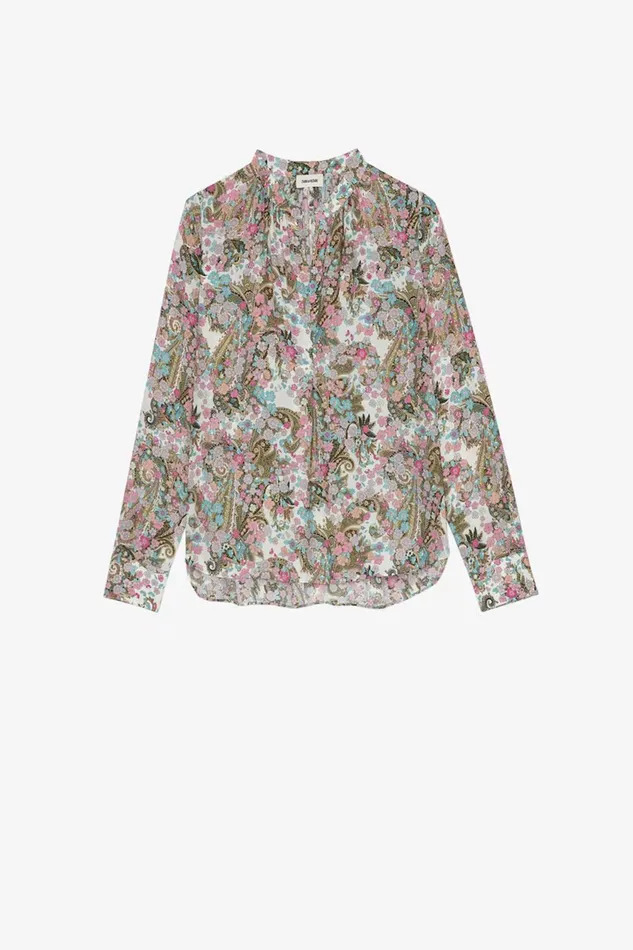 Zadig and Voltaire Shirts and Tops TINK YOKO CREAM PRINT 8211 Women Zadig and Voltaire Shirts and Tops TINK YOKO CREAM PRINT 8211 Women