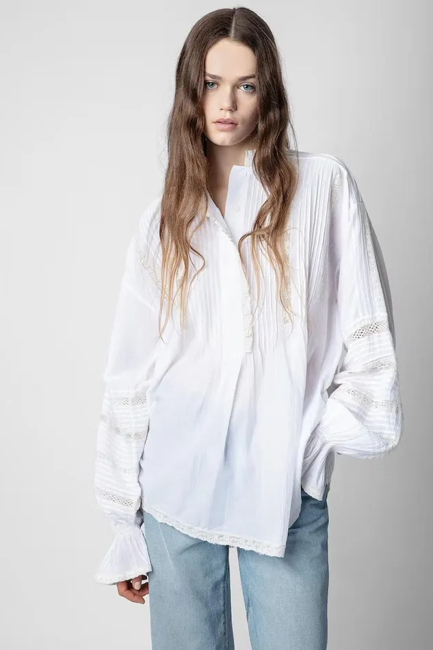 Zadig and Voltaire Shirts and Tops TRITELIA TOMBOY OFF WHITE 8211 Women