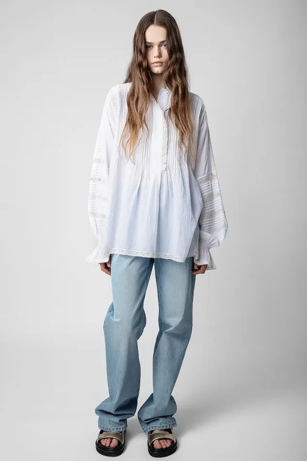 Zadig and Voltaire Shirts and Tops TRITELIA TOMBOY OFF WHITE 8211 Women Zadig and Voltaire Shirts and Tops TRITELIA TOMBOY OFF WHITE 8211 Women