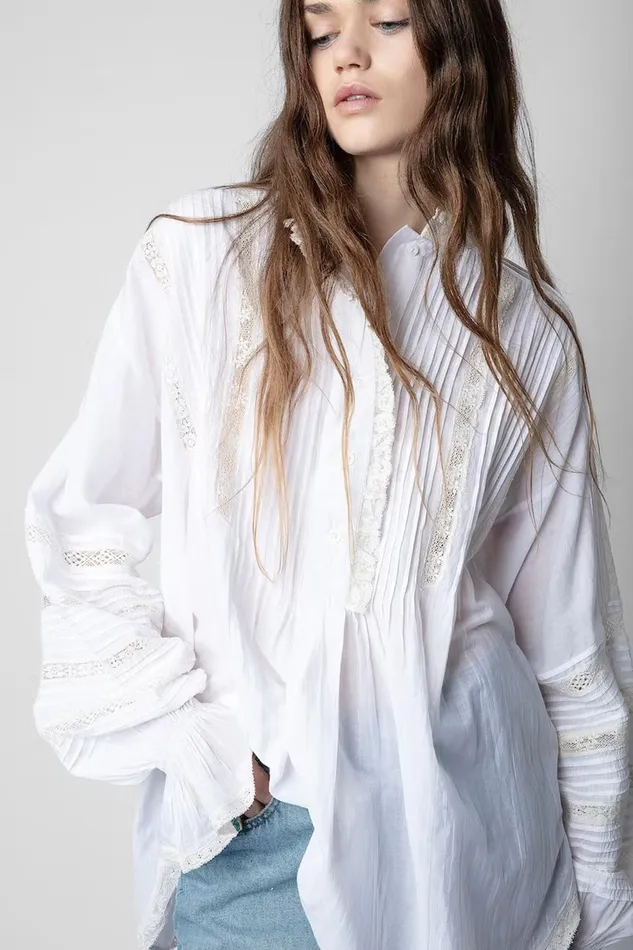 Zadig and Voltaire Shirts and Tops TRITELIA TOMBOY OFF WHITE 8211 Women Zadig and Voltaire Shirts and Tops TRITELIA TOMBOY OFF WHITE 8211 Women