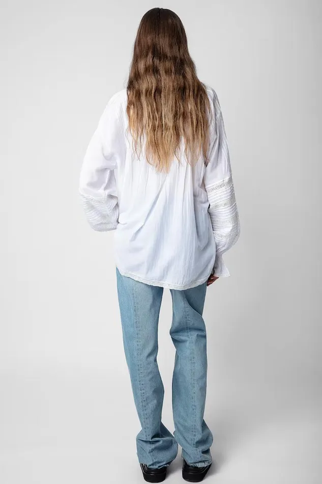 Zadig and Voltaire Shirts and Tops TRITELIA TOMBOY OFF WHITE 8211 Women Zadig and Voltaire Shirts and Tops TRITELIA TOMBOY OFF WHITE 8211 Women