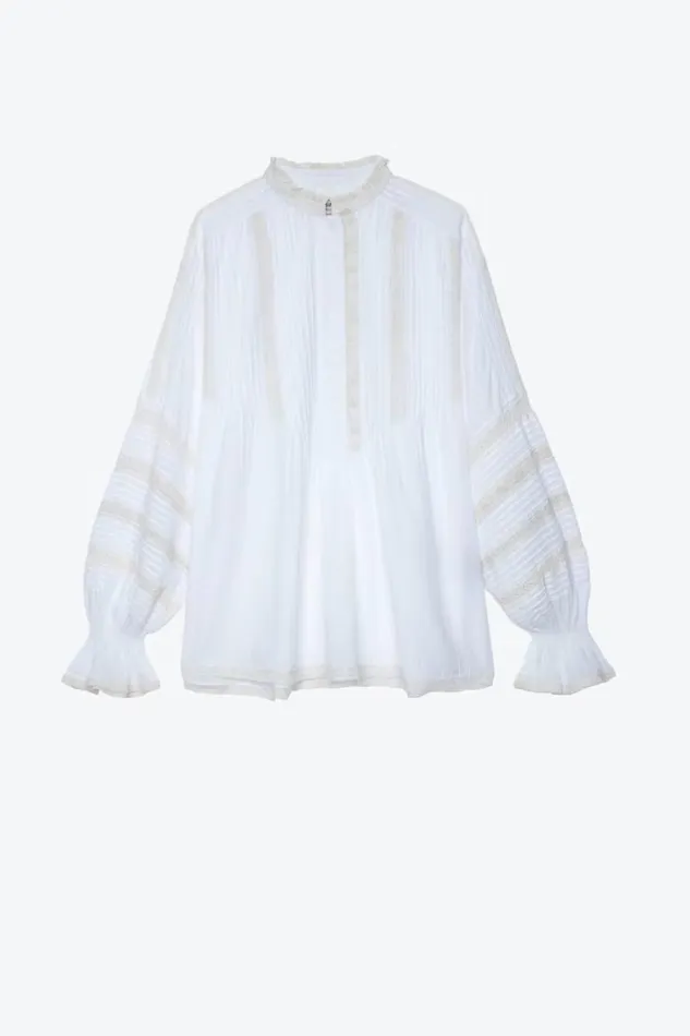 Zadig and Voltaire Shirts and Tops TRITELIA TOMBOY OFF WHITE 8211 Women Zadig and Voltaire Shirts and Tops TRITELIA TOMBOY OFF WHITE 8211 Women