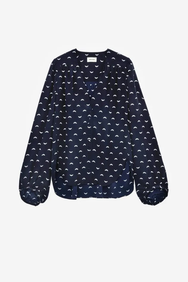 Zadig and Voltaire Shirts and Tops TURIN POLKA WINGS NAVY 8211 Women Zadig and Voltaire Shirts and Tops TURIN POLKA WINGS NAVY 8211 Women