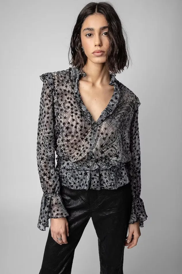 Zadig and Voltaire Shirts and Tops TUYA BLOUSE BLACK 8211 Women Zadig and Voltaire Shirts and Tops TUYA BLOUSE BLACK 8211 Women