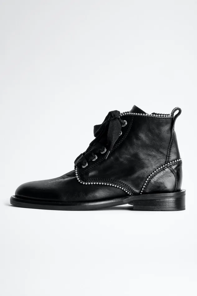 Zadig and Voltaire ShoesBoots LAUREEN STUDDED BOOT BLACK 8211 WomenMen